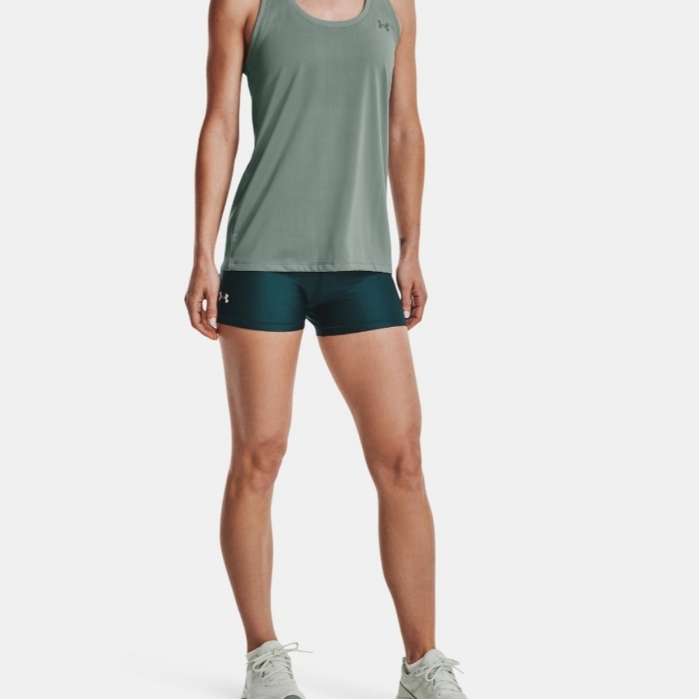 Women's HeatGear® Under Armour Mid-Rise Shorty - Picture 3 of 9